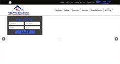 Desktop Screenshot of libertyroofingcenter.com